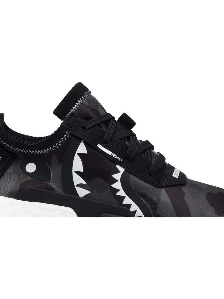 Кроссовки Adidas Neighborhood x A Bathing Ape x P.O.D. S3.1 'Camo' — изображение 2 из 8, черный