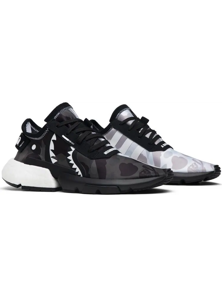 Кроссовки Adidas Neighborhood x A Bathing Ape x P.O.D. S3.1 'Camo' — изображение 8 из 8, черный