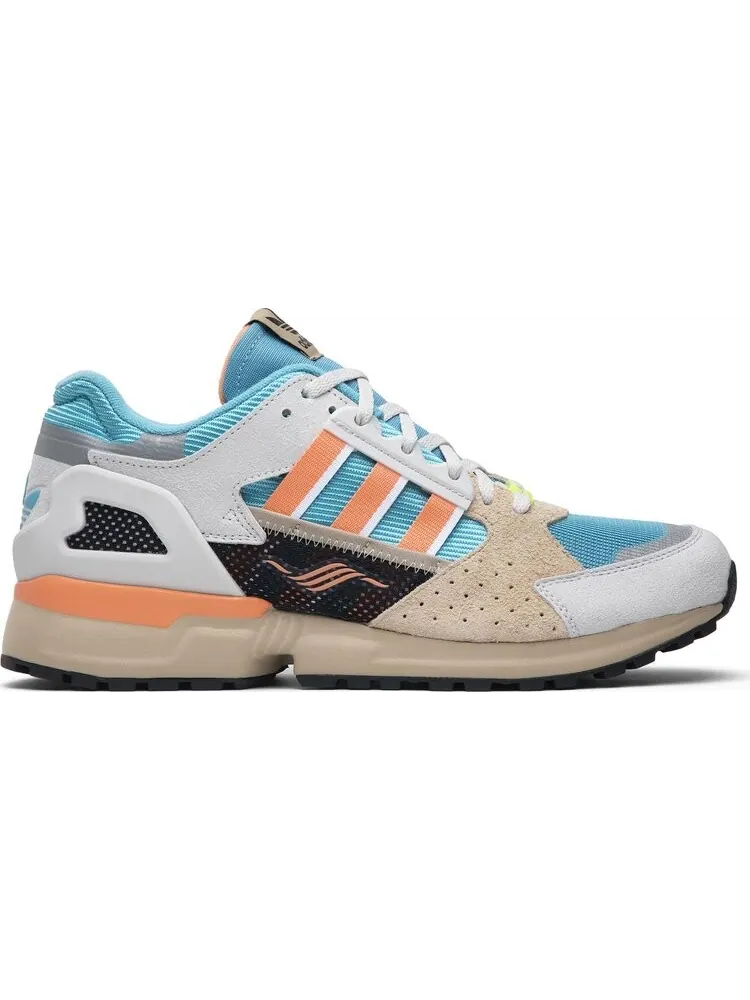 Кроссовки Adidas ZX 10000C 'Grey Coral Blue' — изображение 1 из 8, серый