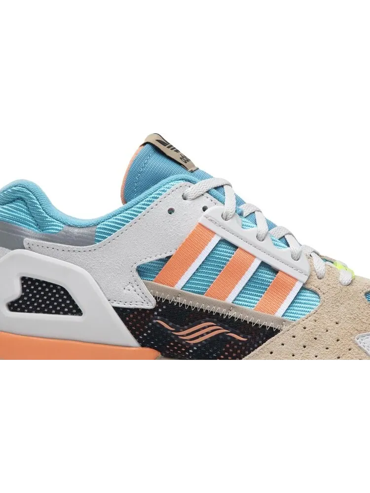 Кроссовки Adidas ZX 10000C 'Grey Coral Blue' — изображение 2 из 8, серый
