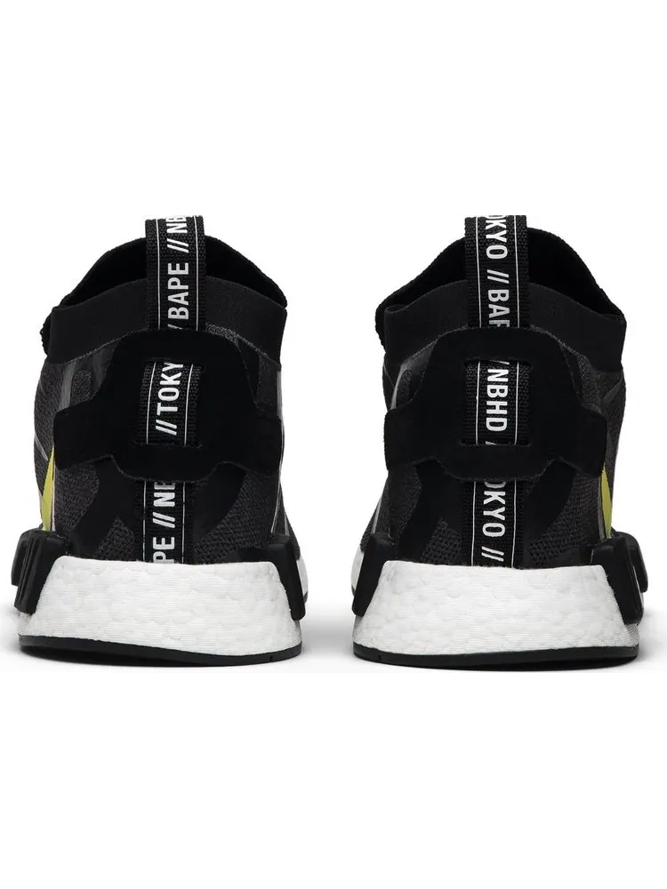 Кроссовки Adidas Neighborhood x A Bathing Ape x NMD_TS1 PK 'Stealth' — изображение 6 из 8, черный