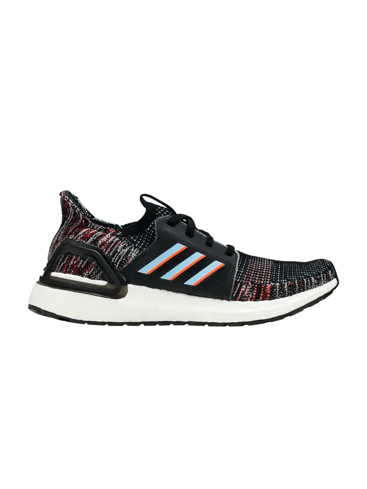 Кроссовки adidas UltraBoost 19 J 'Black Multi' — изображение 1 из 9, черный/синий