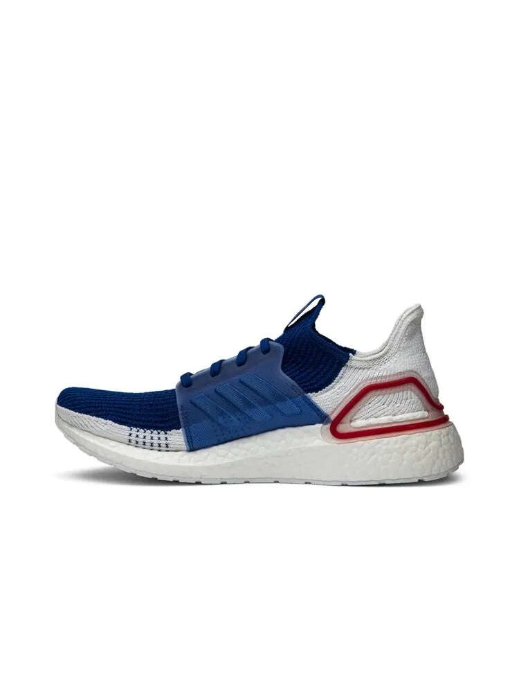 Кроссовки Adidas UltraBoost 19 'White Blue' — изображение 3 из 4, белый