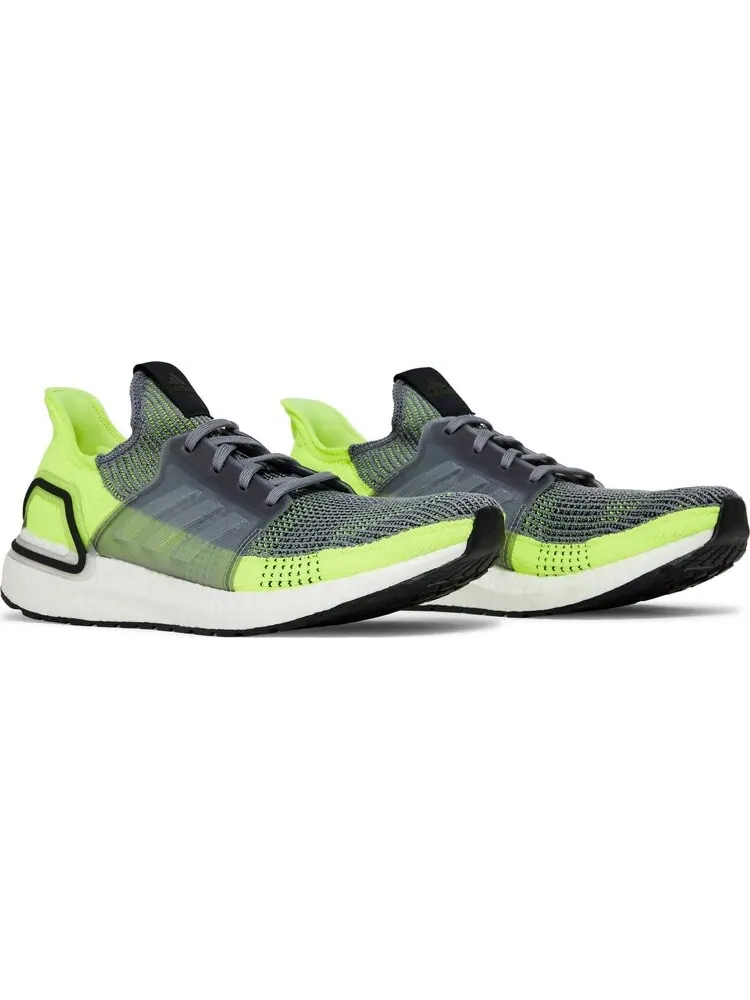 Кроссовки Adidas UltraBoost 19 'Grey Yellow' — изображение 8 из 8, серый