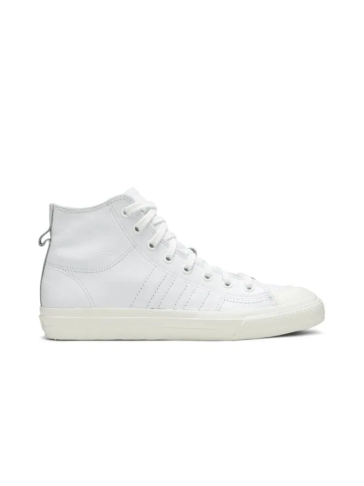 Кроссовки Adidas Nizza RF High Recon Leather 'Triple White' — изображение 1 из 4, белый