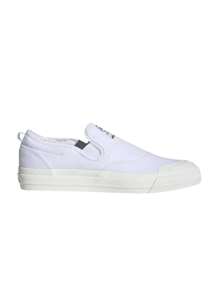 Кроссовки adidas Nizza RF Slip-On 'Triple White' — изображение 1 из 1, белый/белый/белый