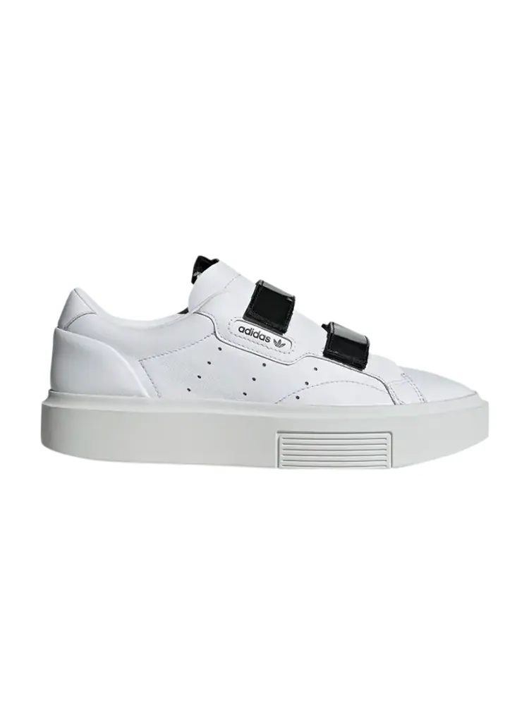 Женские кроссовки Adidas Sleek Super белые с черными акцентами — изображение 1 из 1, белый