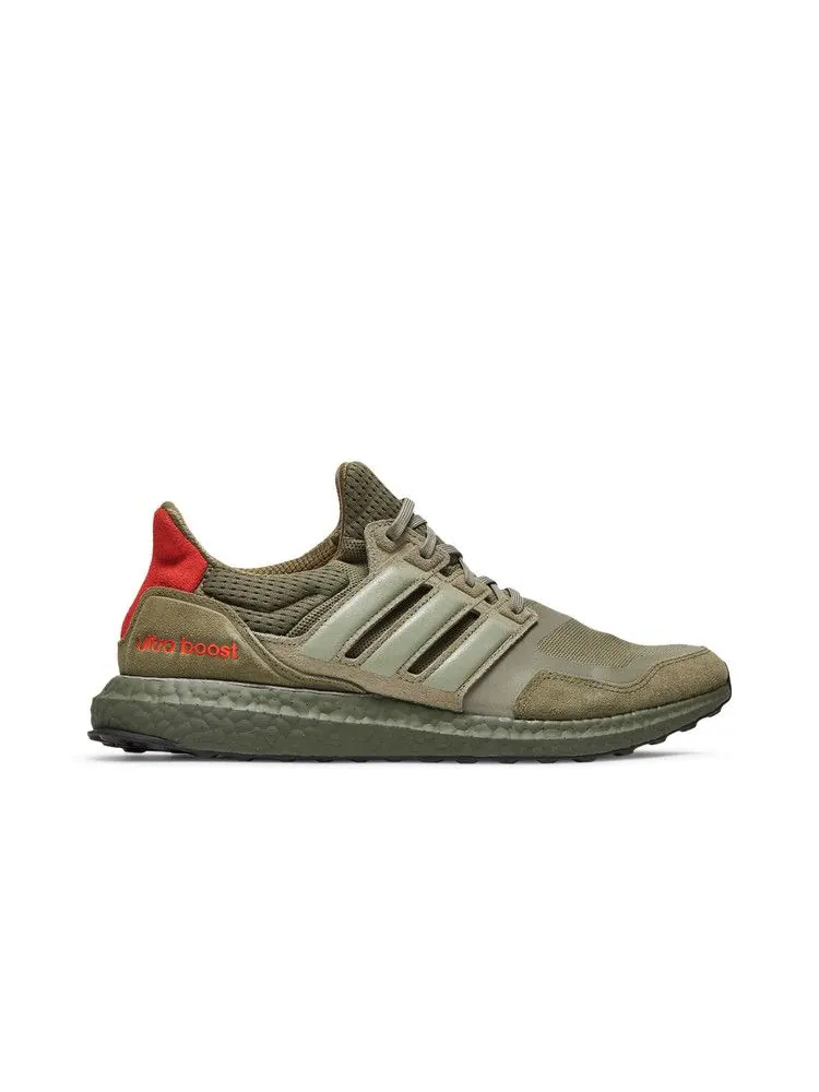 Кроссовки adidas UltraBoost S&L 'Raw Khaki' — изображение 2 из 9, хаки//красный