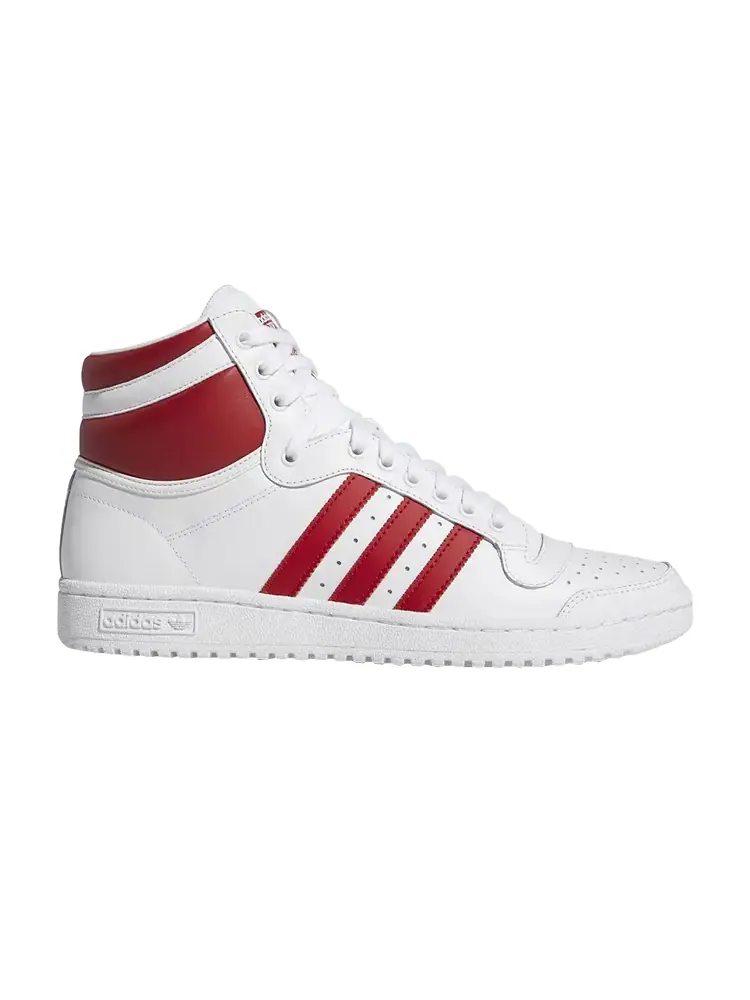 Кроссовки Adidas Top Ten Hi 'White Scarlet' — изображение 1 из 1, белый