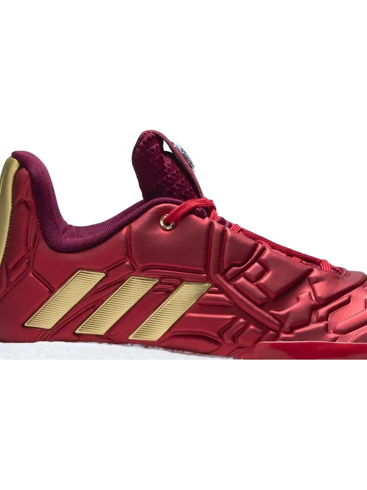 Мужские кроссовки Adidas Marvel x Harden Vol. 3 — изображение 2 из 8, красный/золотой