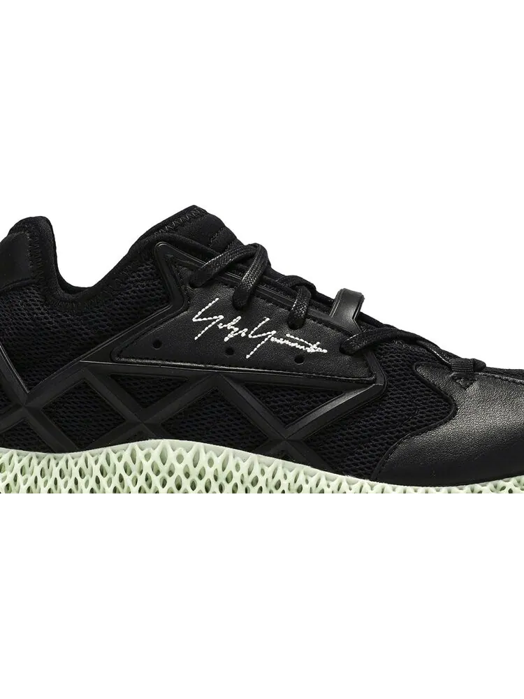 Кроссовки Adidas Y-3 Runner 4D 'Core Black' — изображение 2 из 8, черный