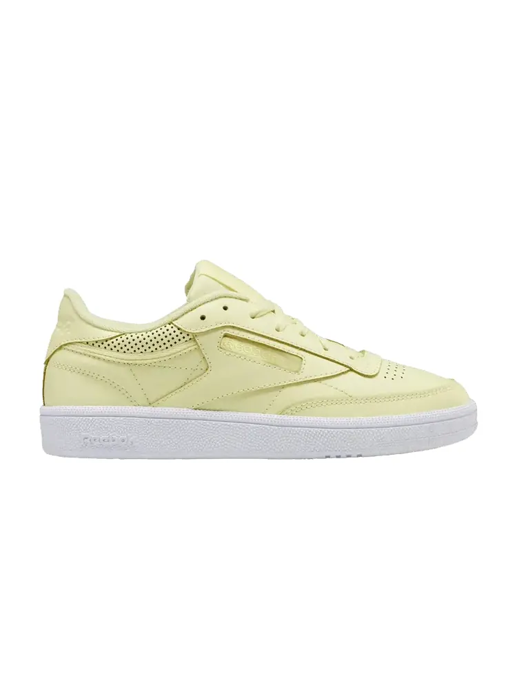 Кроссовки Reebok Wmns Club C 85 'Lemon Glow' — изображение 1 из 1, белый