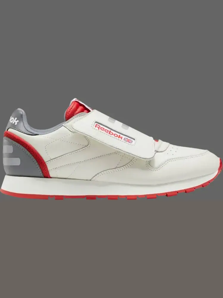 Кроссовки classic leather stomper 'chalk legacy red' Reebok, пломбир — изображение 1 из 1, бежевый