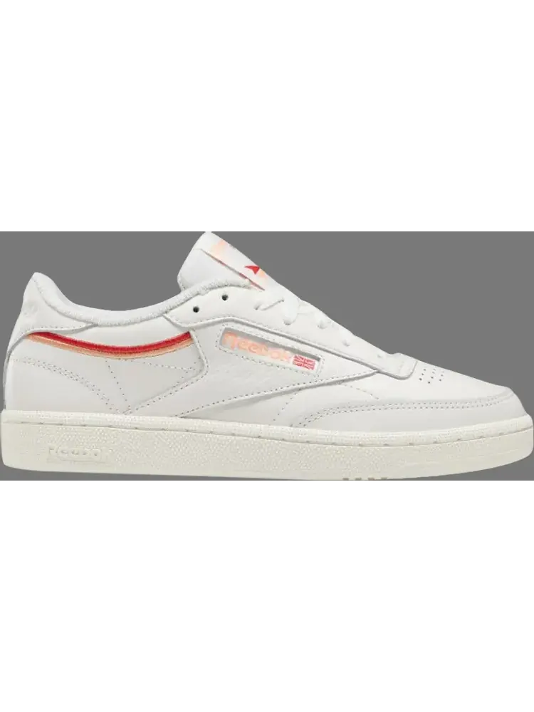 Кроссовки wmns club c 85 'chalk sunbaked orange' Reebok — изображение 1 из 1, белый