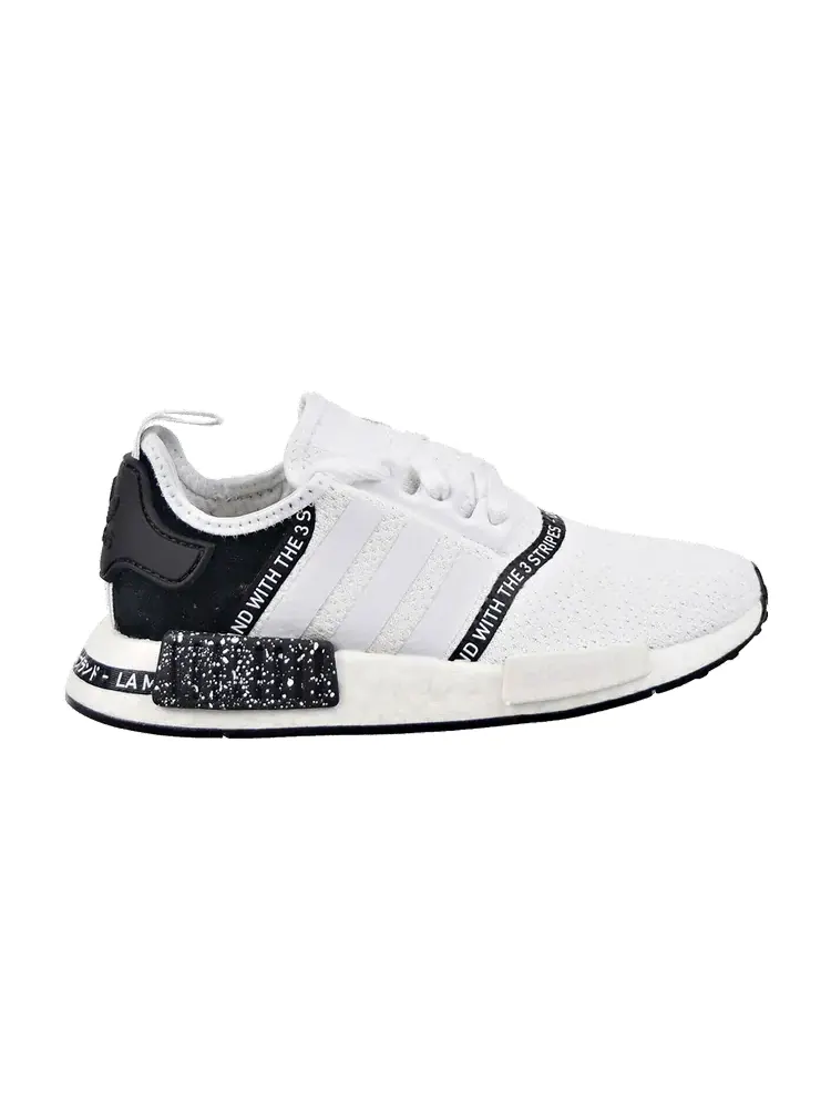 Кроссовки adidas NMD_R1 J 'White Black' — изображение 1 из 1, белый/белый/черный