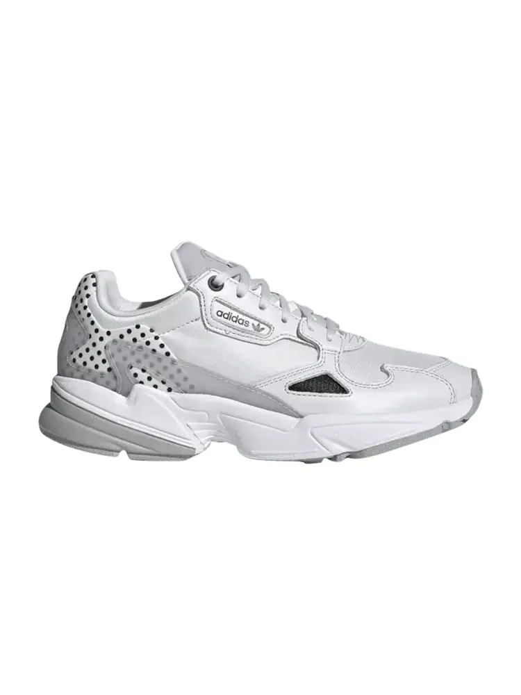 Кроссовки adidas Wmns Falcon 'Crystal White Polka' — изображение 1 из 1, белый/черный/серый