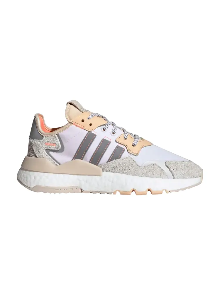Кроссовки Adidas Wmns Nite Jogger — изображение 1 из 1, белый оранжевый