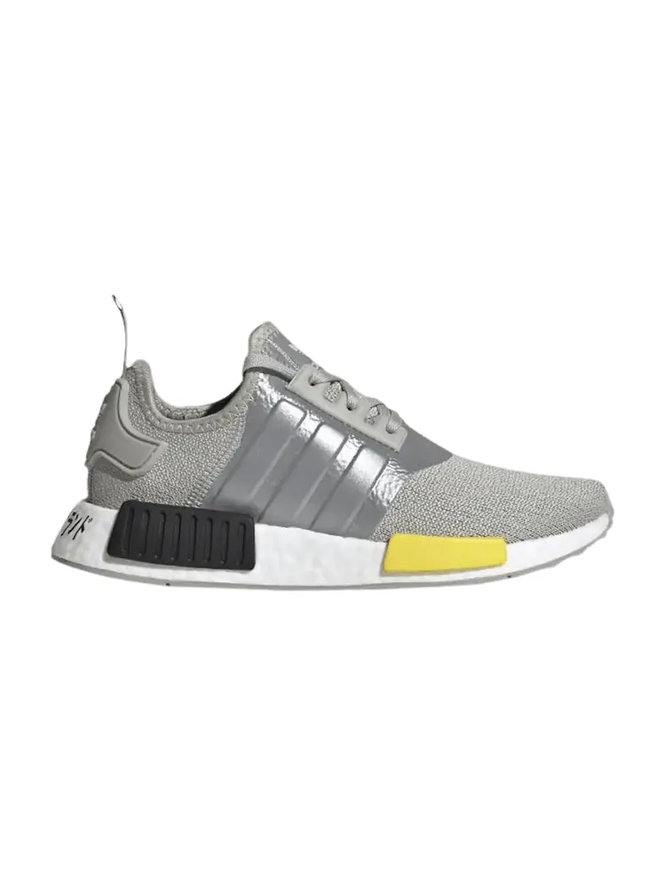 Кроссовки adidas NMD_R1 J 'Futuristic - Metal Grey' — изображение 1 из 1, серый/желтый/черный