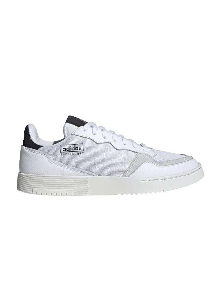 Кроссовки adidas Wmns Supercourt 'White Black' — изображение 1 из 1, белый/белый/черный