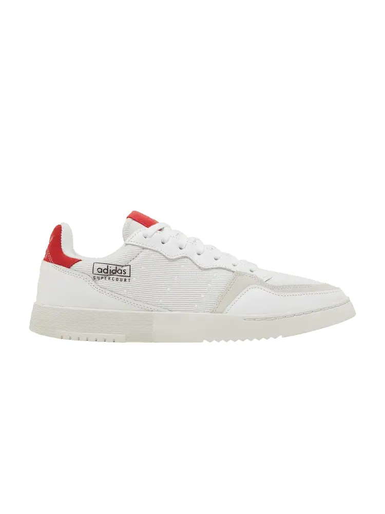 Кроссовки adidas Supercourt 'White Scarlet' — изображение 1 из 9, белый/белый