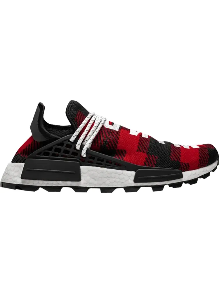 Кроссовки Adidas BBC x Pharrell x NMD Human Race 'Red Plaid' Friends & Family — изображение 1 из 1, красный