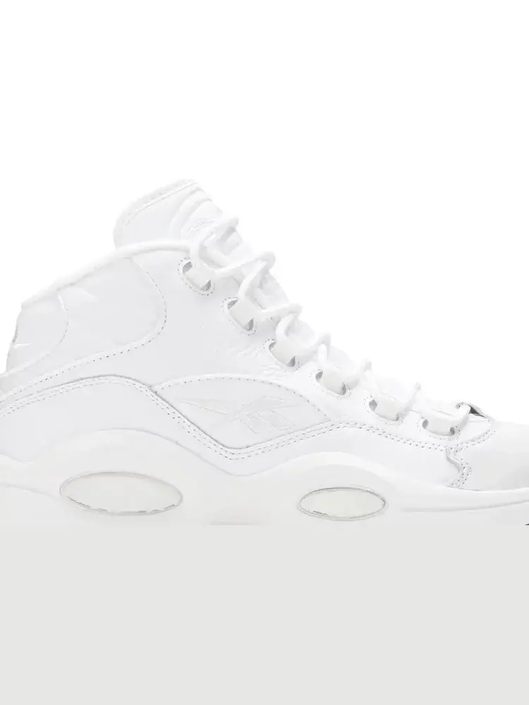 Кроссовки question mid 'blue sole' Reebok — изображение 2 из 8, белый