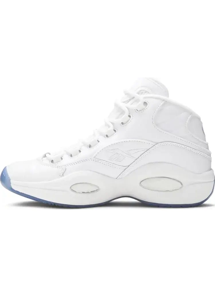 Кроссовки question mid 'blue sole' Reebok — изображение 3 из 8, белый