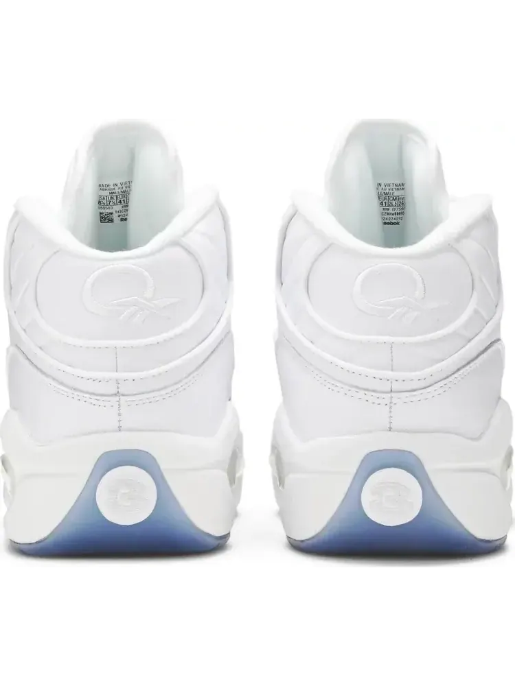 Кроссовки question mid 'blue sole' Reebok — изображение 6 из 8, белый