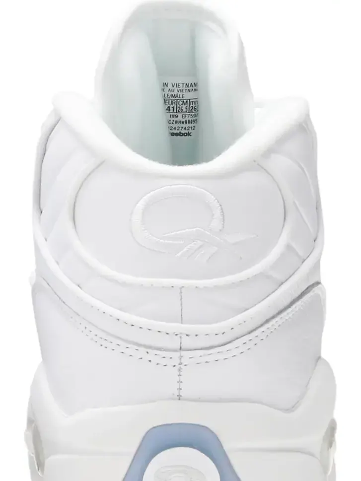 Кроссовки question mid 'blue sole' Reebok — изображение 7 из 8, белый