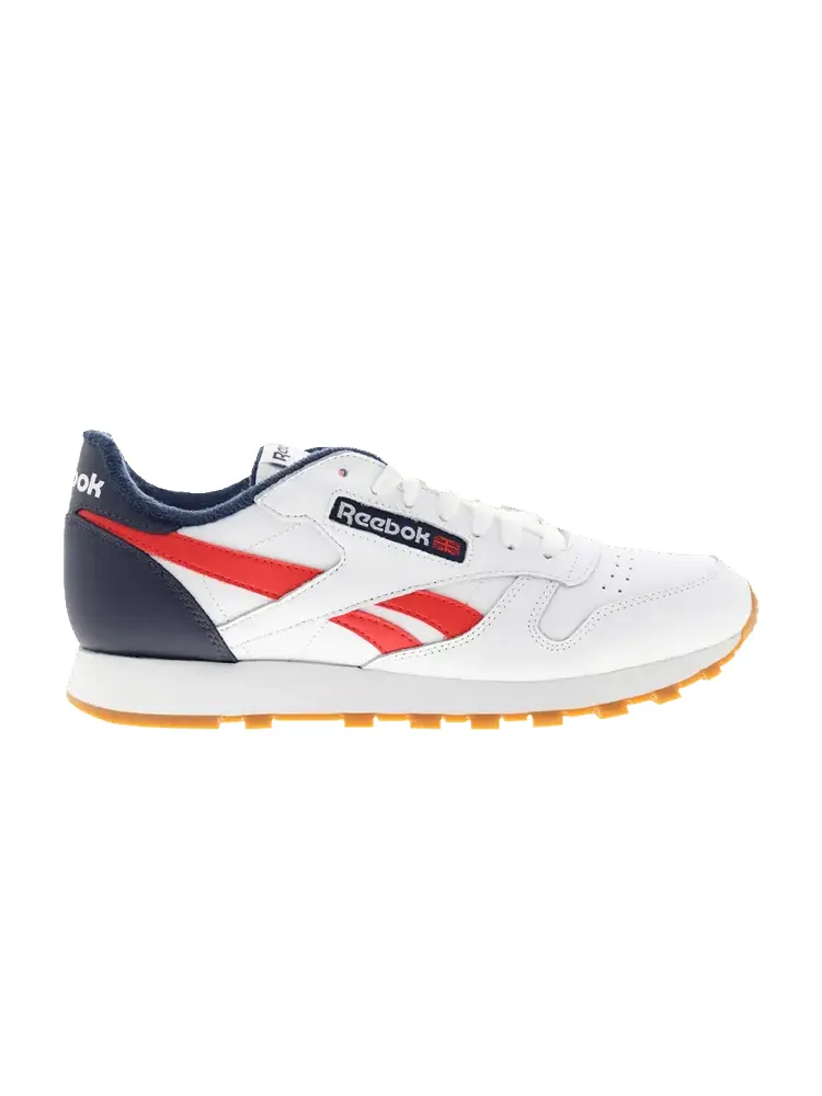 Кроссовки Reebok Classic Leather MU 'White Navy Radiant Red' — изображение 1 из 1