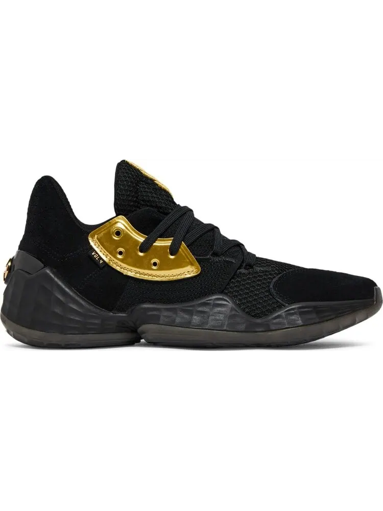 Кроссовки Adidas Harden Vol. 4 'Gold Metallic' — изображение 1 из 8, черный