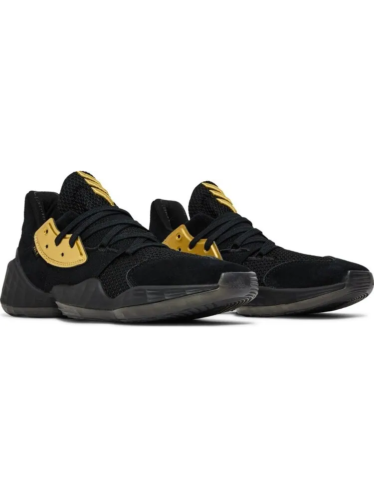 Кроссовки Adidas Harden Vol. 4 'Gold Metallic' — изображение 8 из 8, черный