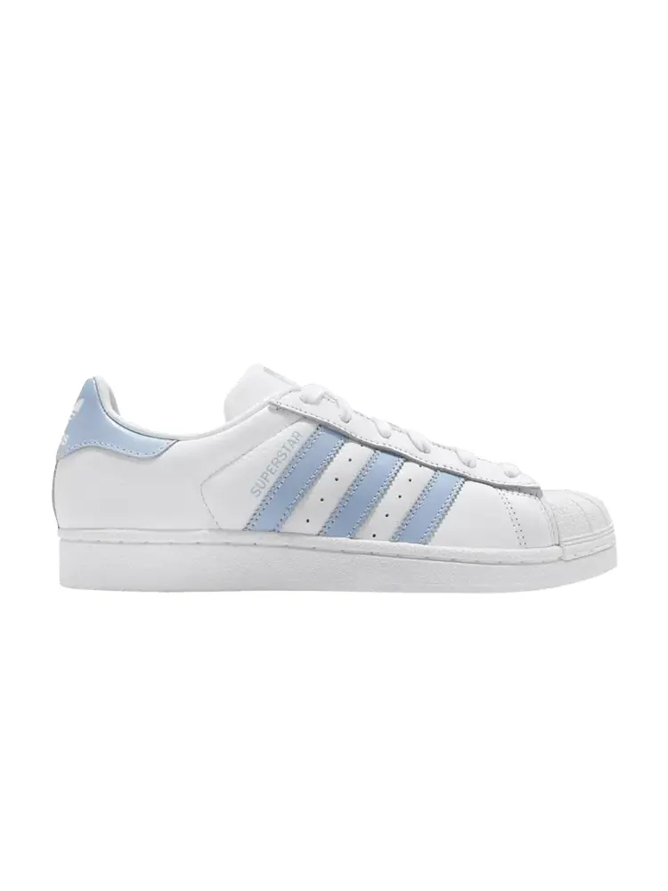 Кроссовки adidas Wmns Superstar 'White Glow Blue' — изображение 1 из 1, белый/синий/черный