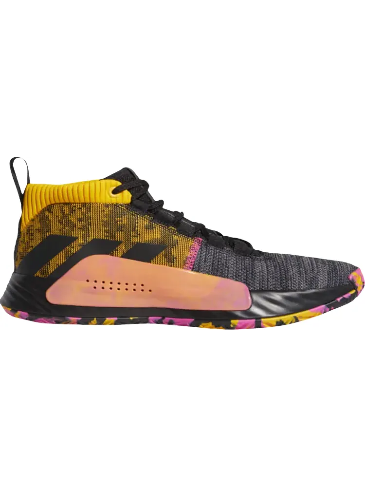 Кроссовки Adidas Dame 5 'Core Black Shock Pink' — изображение 1 из 1, черный