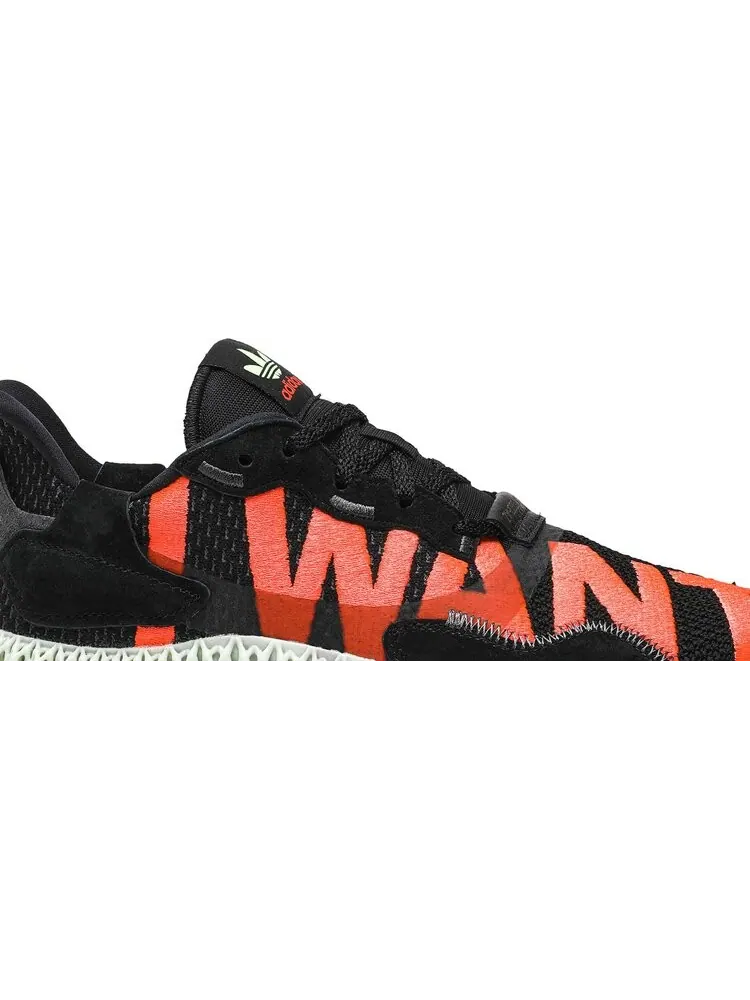 Кроссовки Adidas ZX 4000 4D 'I Want, I Can' — изображение 2 из 8, черный