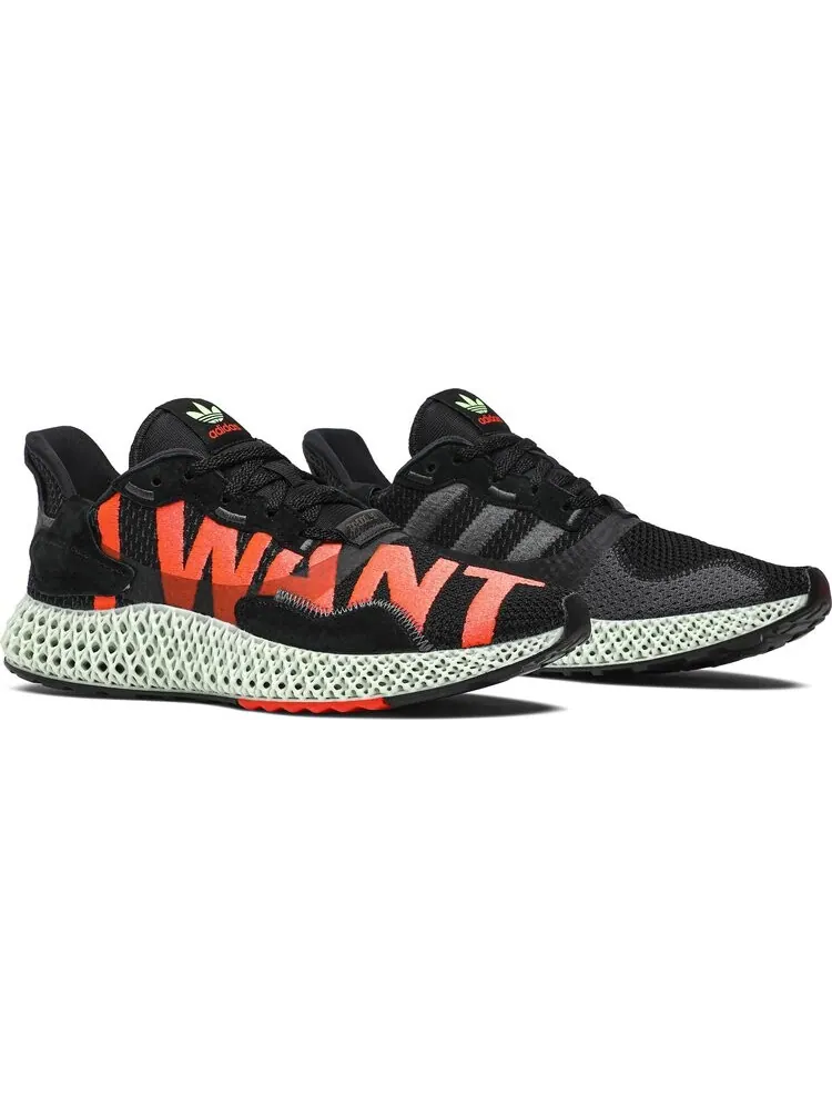 Кроссовки Adidas ZX 4000 4D 'I Want, I Can' — изображение 8 из 8, черный