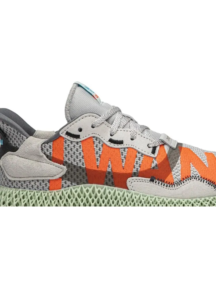 Кроссовки Adidas ZX 4000 4D 'I Want, I Can' — изображение 2 из 8, серый