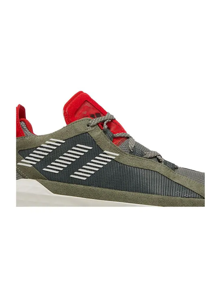 Кроссовки Adidas Dame 6 — изображение 2 из 8, зеленый красный
