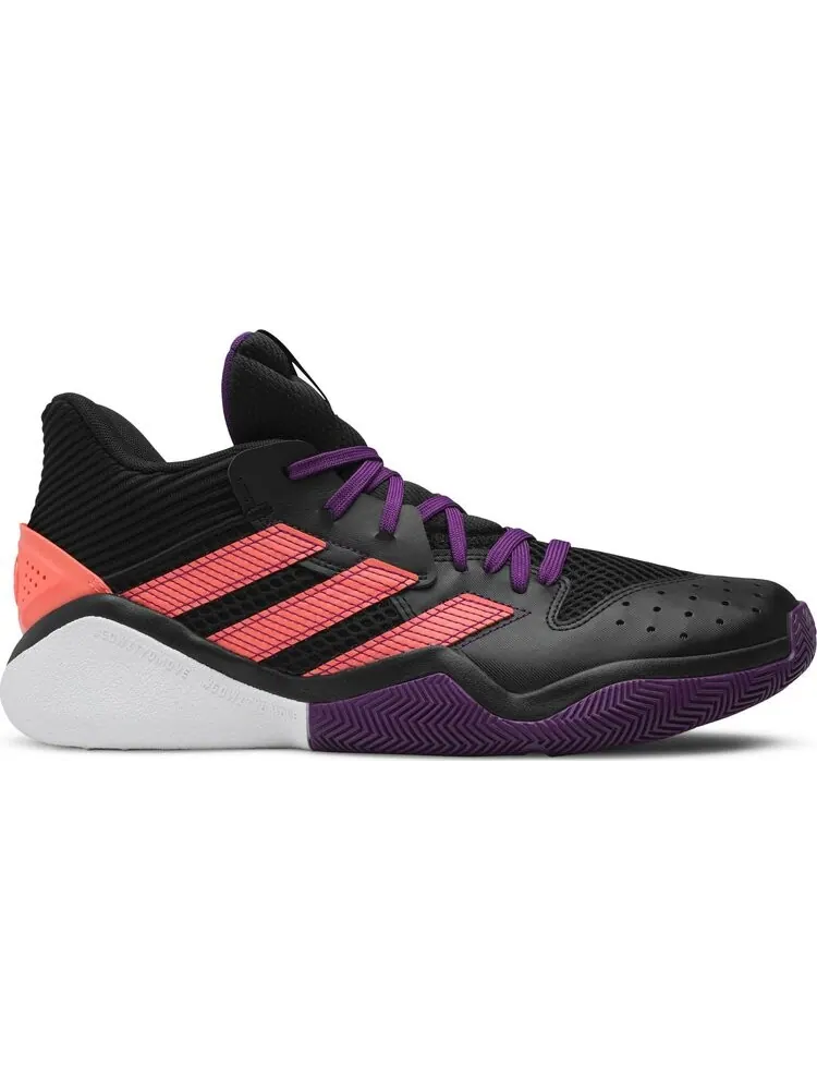 Кроссовки Adidas Harden Stepback 'Black Purple Coral' — изображение 1 из 8, черный