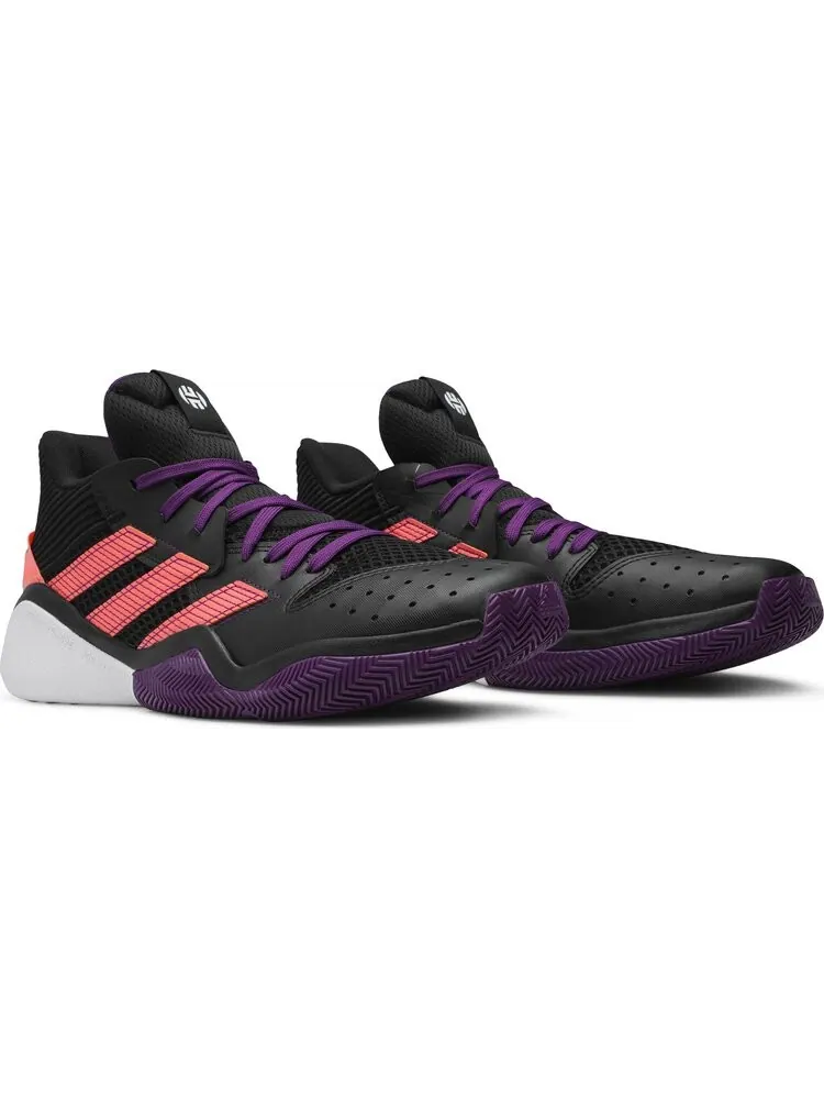 Кроссовки Adidas Harden Stepback 'Black Purple Coral' — изображение 8 из 8, черный