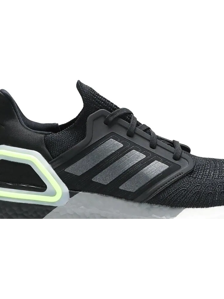 Кроссовки Adidas UltraBoost 20 'Night Metallic Signal Green' — изображение 2 из 8, черный
