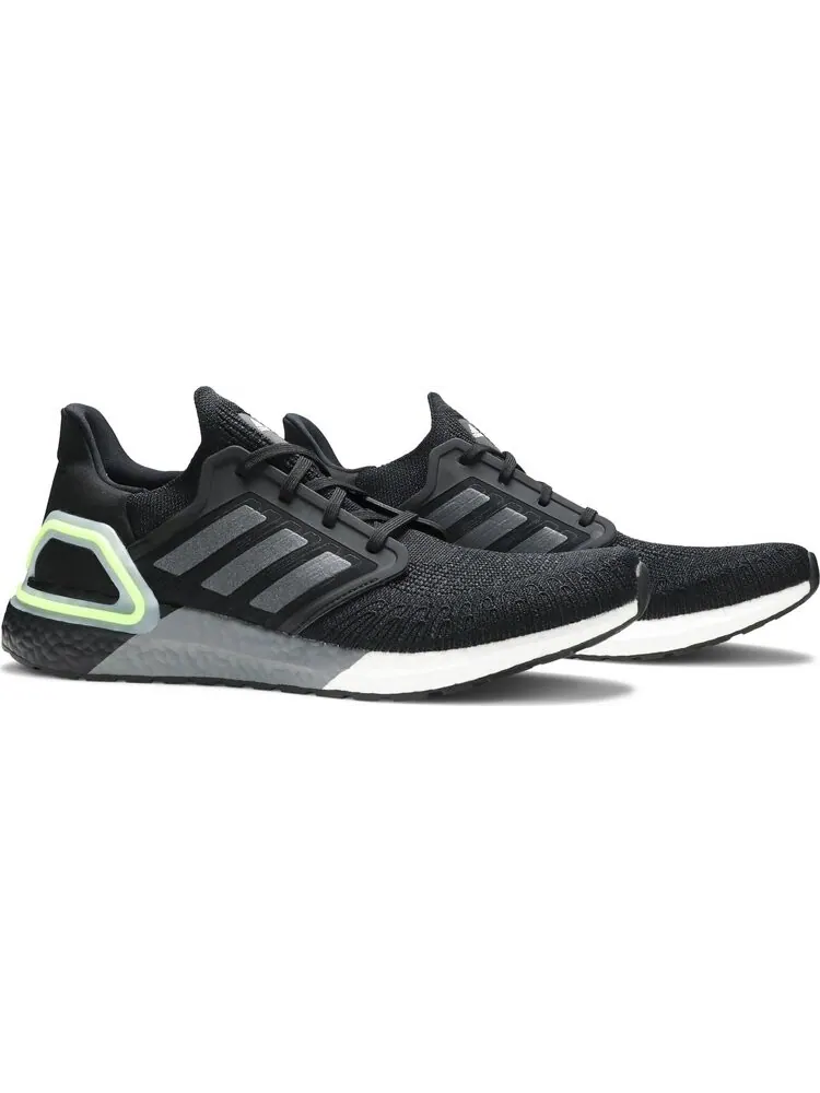 Кроссовки Adidas UltraBoost 20 'Night Metallic Signal Green' — изображение 8 из 8, черный