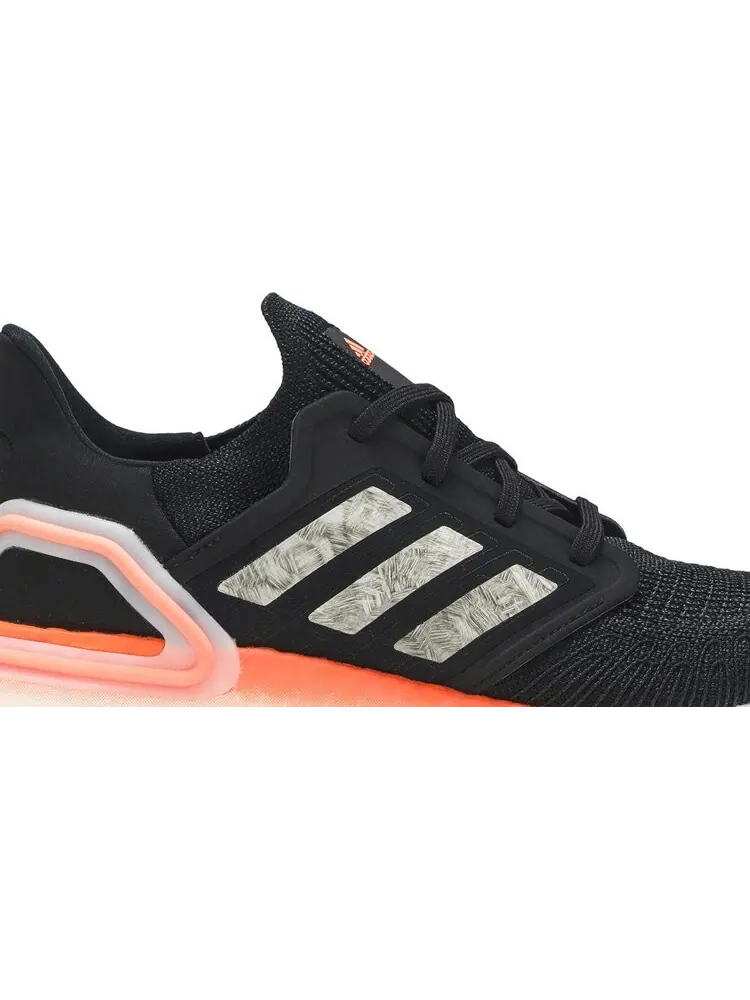 Кроссовки Adidas UltraBoost 20 'Signal Coral' — изображение 2 из 8, черный