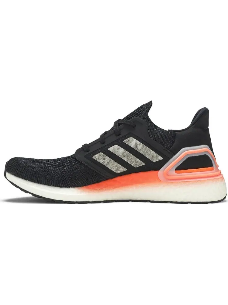 Кроссовки Adidas UltraBoost 20 'Signal Coral' — изображение 3 из 8, черный