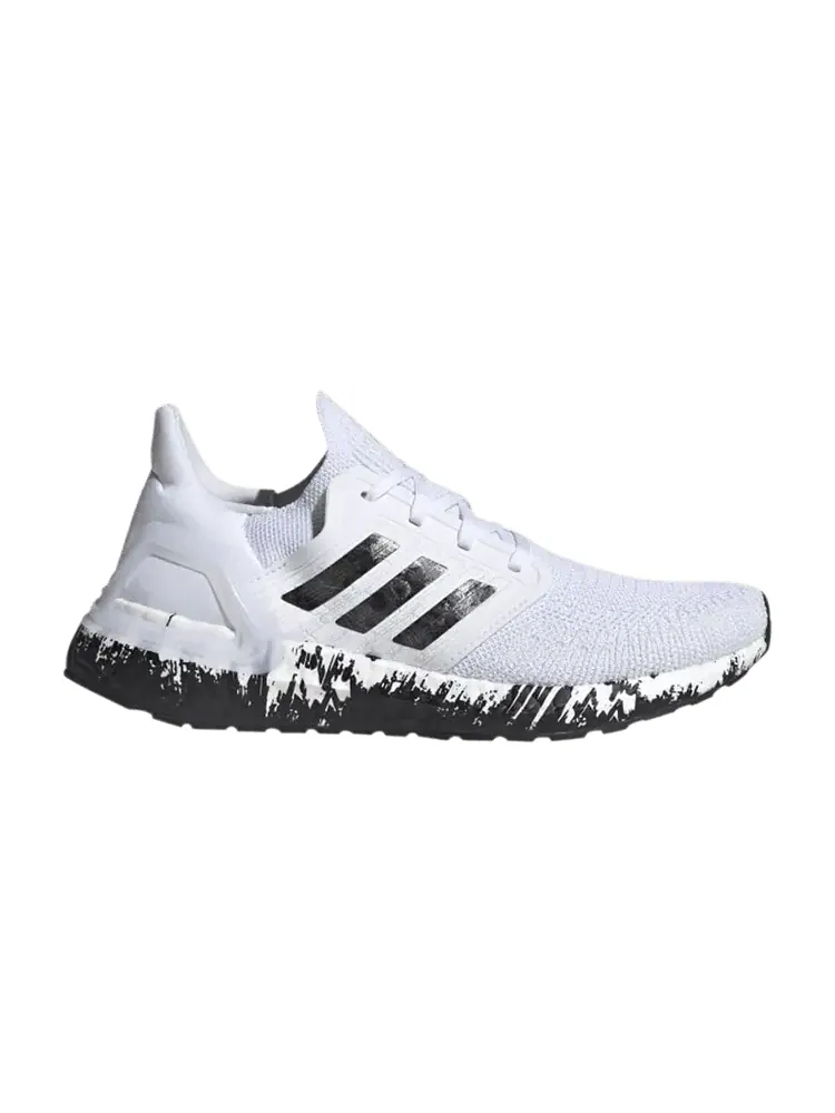 Кроссовки adidas Wmns UltraBoost 20 'Paint Splatter - White Black' — изображение 1 из 1, белый/черный