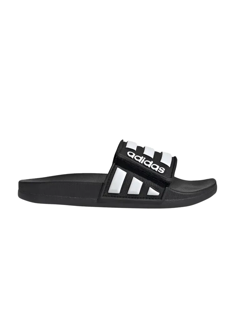Сандалии adidas Adilette Comfort ADJ J 'Black' — изображение 1 из 1, черный/белый/черный
