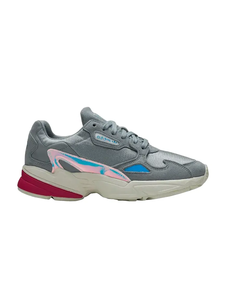 Кроссовки adidas Wmns Falcon 'Light Grey Real Magenta' — изображение 1 из 9, светлый серый/белый