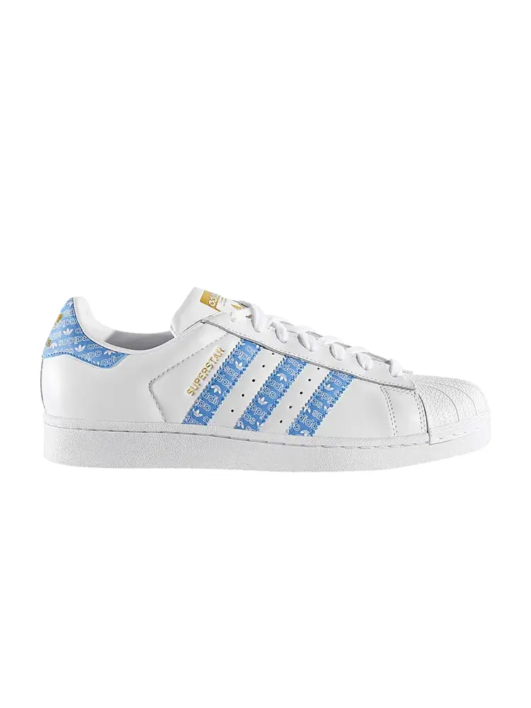Кроссовки adidas Superstar 'Real Blue Logo Print' — изображение 1 из 1
