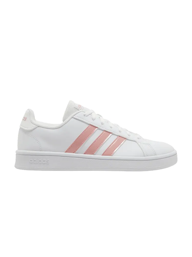 Кроссовки adidas Wmns Grand Court Base 'White Glow Pink' — изображение 1 из 9, белый/розовый/белый