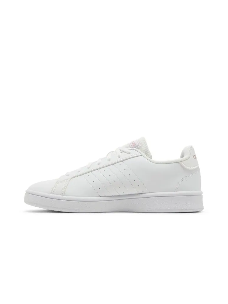 Кроссовки adidas Wmns Grand Court Base 'White Glow Pink' — изображение 4 из 9, белый/розовый/белый